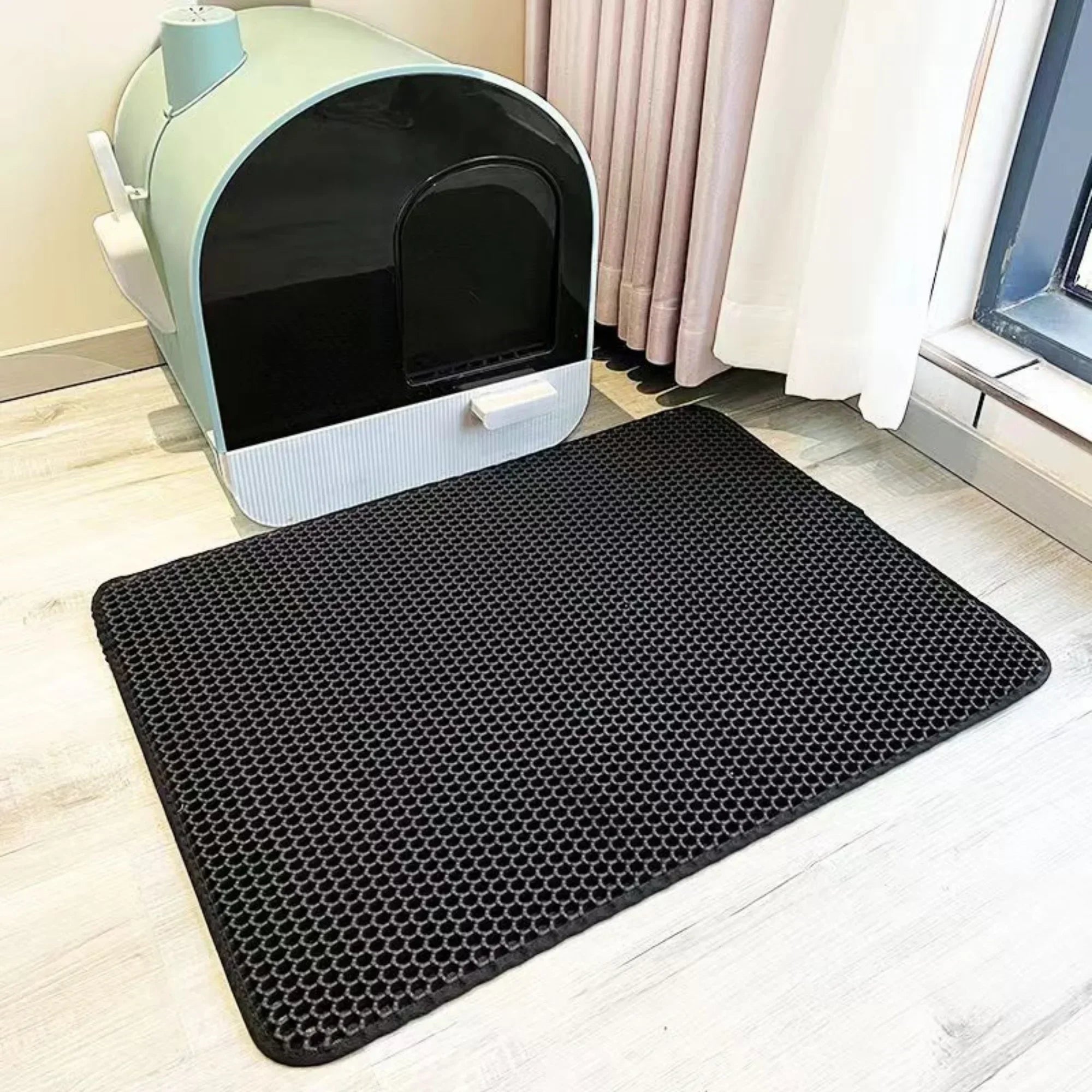 Ultimate Extra Large Cat Litter Mat - Heavy Duty, Waterproof, Non-Slip, Washable Floor Protector & Sand Stopper