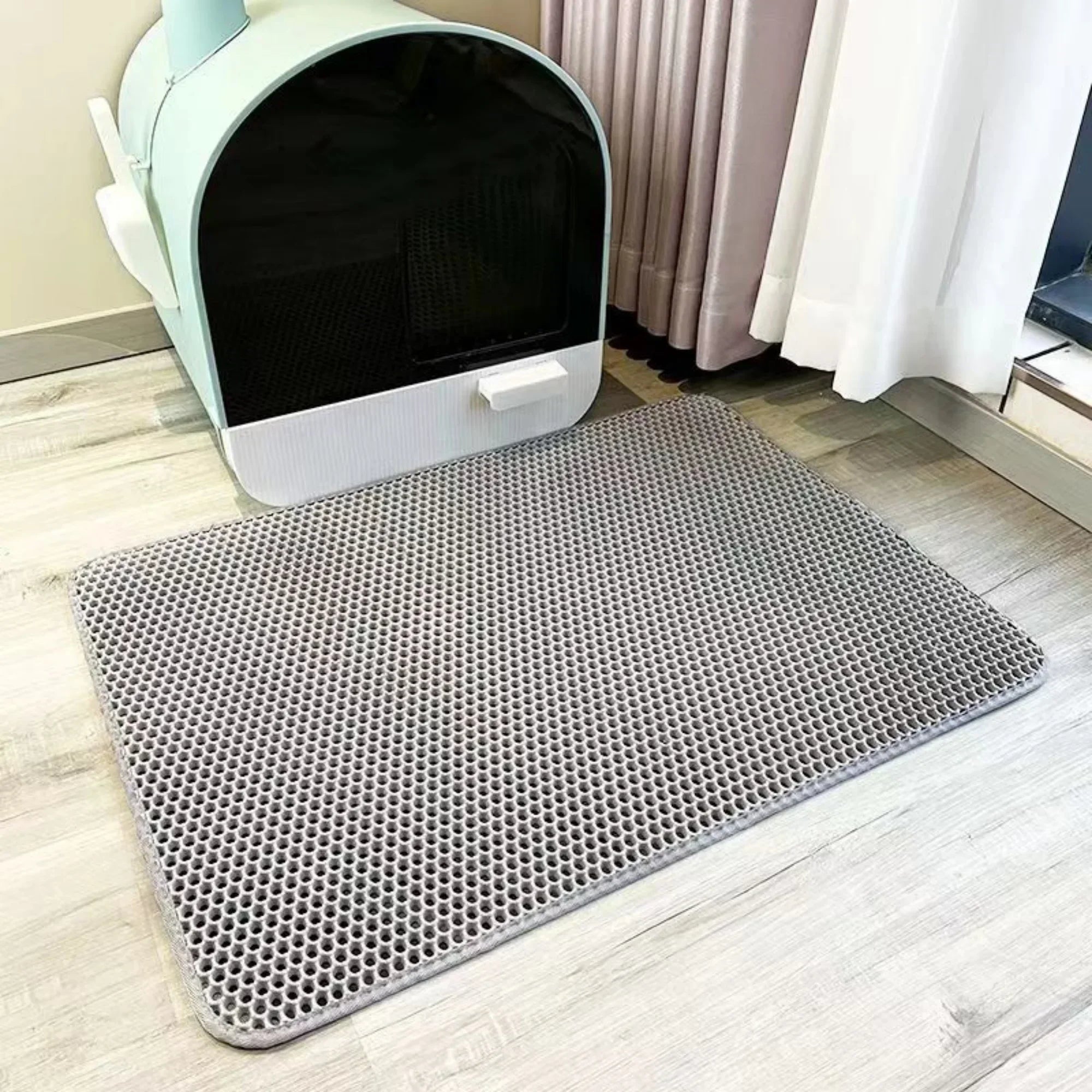 Ultimate Extra Large Cat Litter Mat - Heavy Duty, Waterproof, Non-Slip, Washable Floor Protector & Sand Stopper