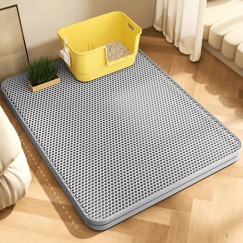 Ultimate Extra Large Cat Litter Mat - Heavy Duty, Waterproof, Non-Slip, Washable Floor Protector & Sand Stopper